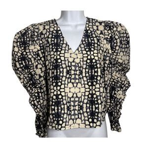 Olivia James the Label Puff Sleeve Top Sz. XS